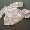 Baby Girl 0-3 months Matalan White Smart Rose Dress Set with Bow (29 1!)