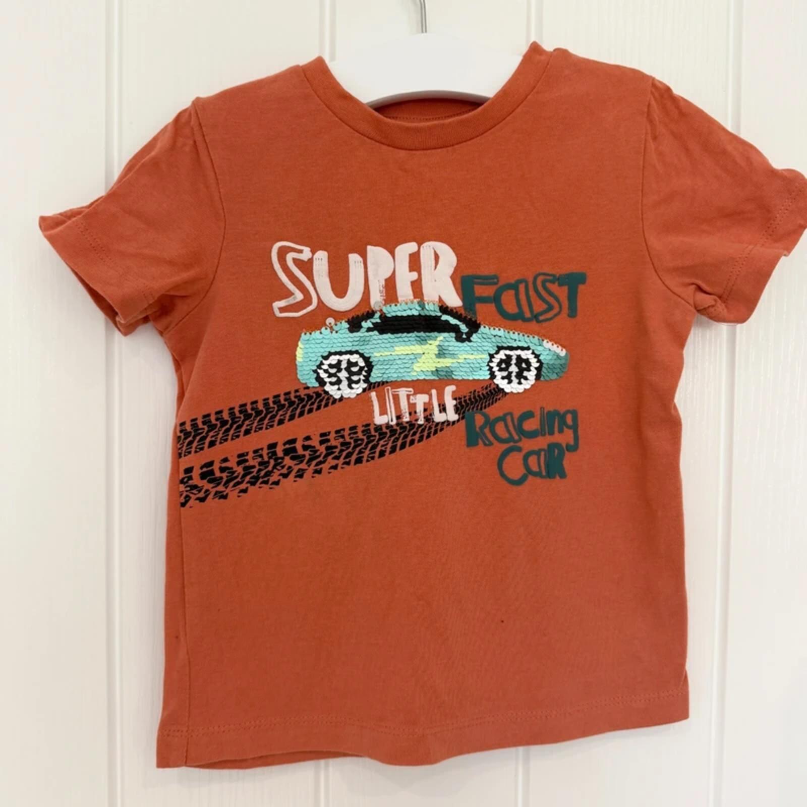 Baby Boy 18-24 months Nutmeg Racing Car Sequin T-shirt (20 21)