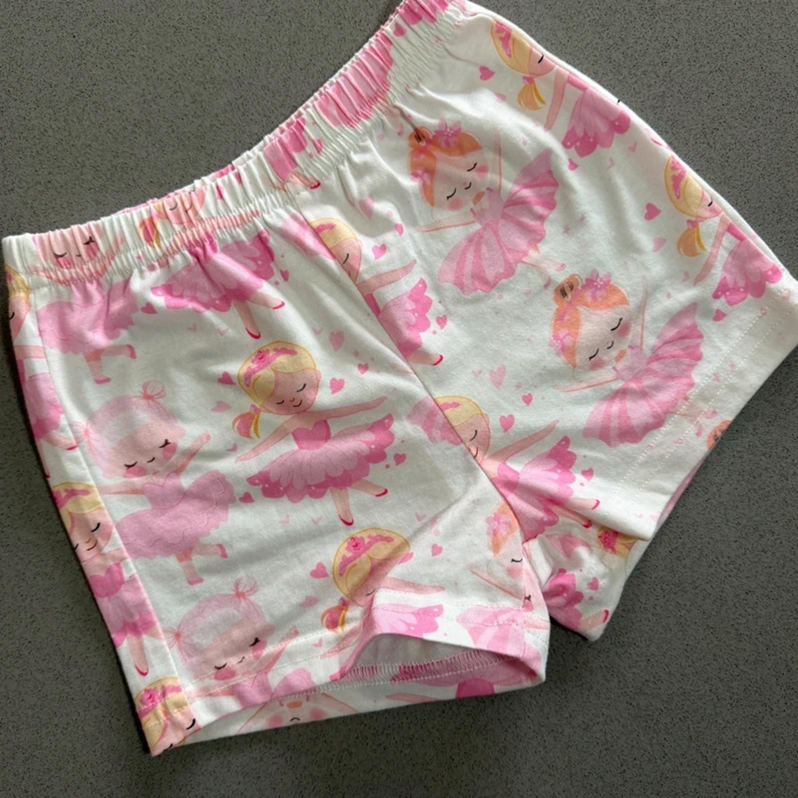 Baby Girl 12-18 months Shein White Pink Ballerina Shorts (44 20)