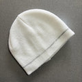 Baby Boy Girl Unisex 0-6 months White Knitted Beanie Hat (54 34)