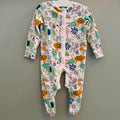Baby Boy Girl 3-6 months F&F Jungle Animals Colourful Babygrow Sleepsuit (18 26)