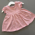Baby Girl 3-6 months Marks and Spencer Pink Spotted Scalloped Dress (63 31)