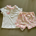Baby Girl 3-6 months Nutmeg Pink White 2 Piece Summer Outfit Butterfly BNWT