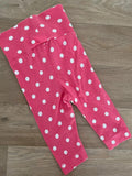 Baby Girl 2-4 months H&M Pink Spotty Leggings with Double Waistband