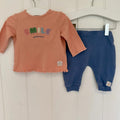 Baby Girl 0-3 months Next Smile And Be Happy 2 piece Outfit (15 09)