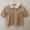 Baby Girl 0-3 months River Island Beige Long Sleeve Dress Rose Gold  (41 21)