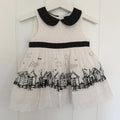 Baby Girl 12-18 months George Black White Smart Collared Dress (18 34)