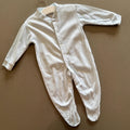 Baby Boy Girl 3-6 months Baban White Sleepsuit Babygrow (30 33)