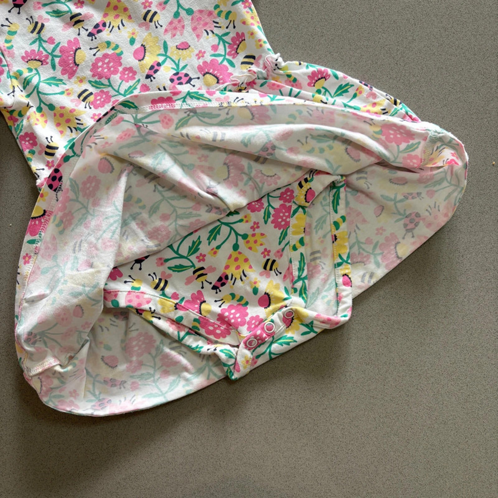 Baby Girl 12-18 months Kite White Floral Short Sleeve Dress (25 19)