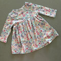 Baby Girl 3-6 months Blue Zoo Grey Long Sleeve Floral Jersey Dress (35 19)