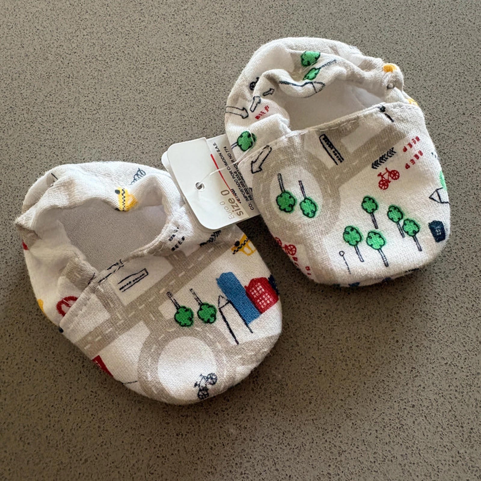 Baby Boy Size 0 Mothercare Transport Soft Sole Pram Shoes Booties BNWT New (37 27)