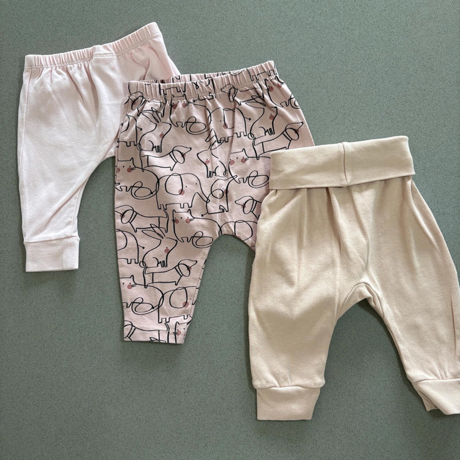 Baby Girl 0-3 months 2 Pairs Pink Leggings Next H&M TU (37 29)
