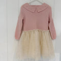 Baby Girl 18-24 Months Primark Pink Cream Knitted Tulle Party Dress (35 09)