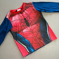 Boy 5-6 years Marvel Spiderman Red Blue Long Sleeve T-shirt (46 29)
