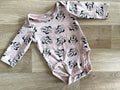 Baby Girl 2-4 months H&M Organic Disney Minnie Mouse Long Sleeve Bodysuit (2326)