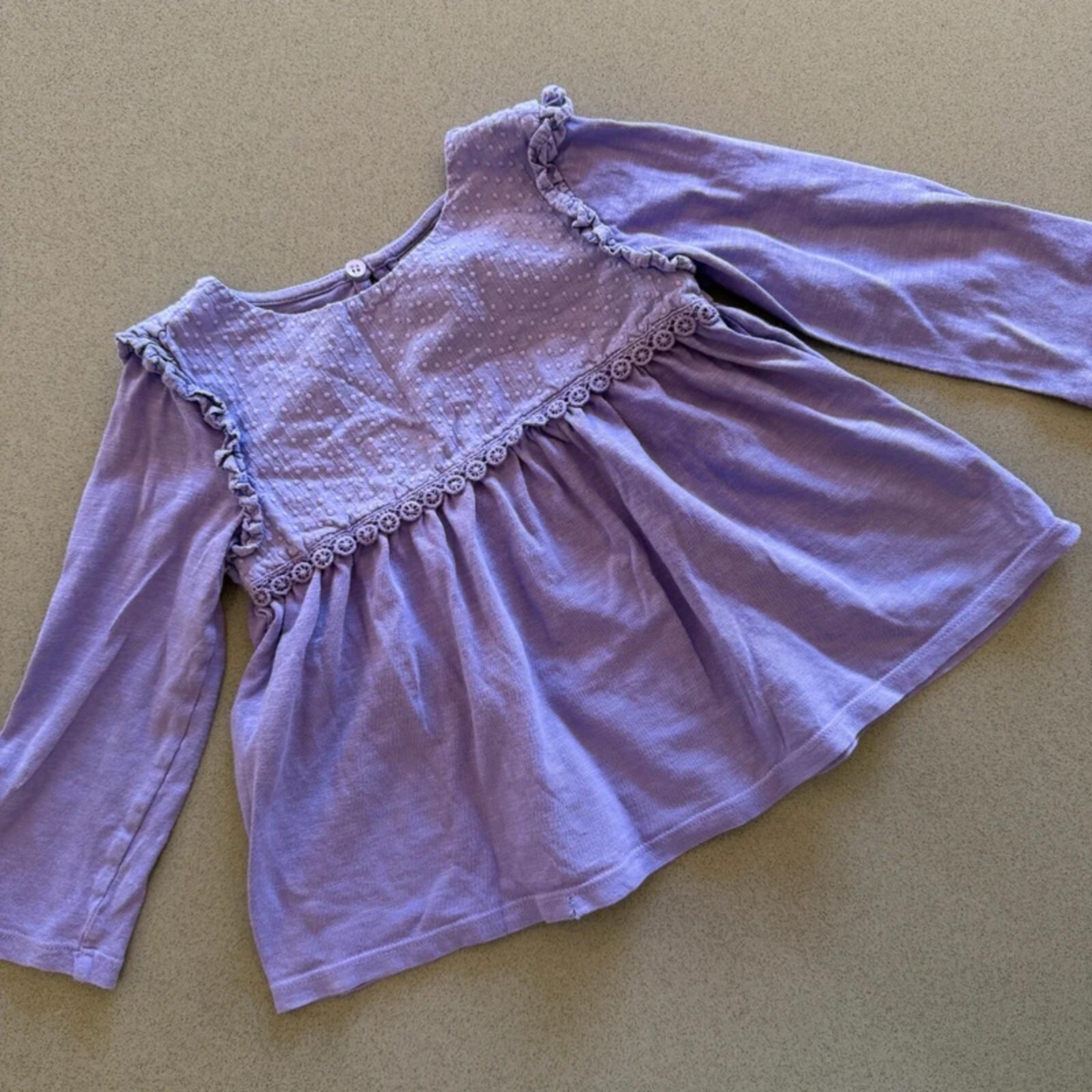 Baby Girl 18-24 months Next Lilac Long Sleeve Tunic Top (58 02)
