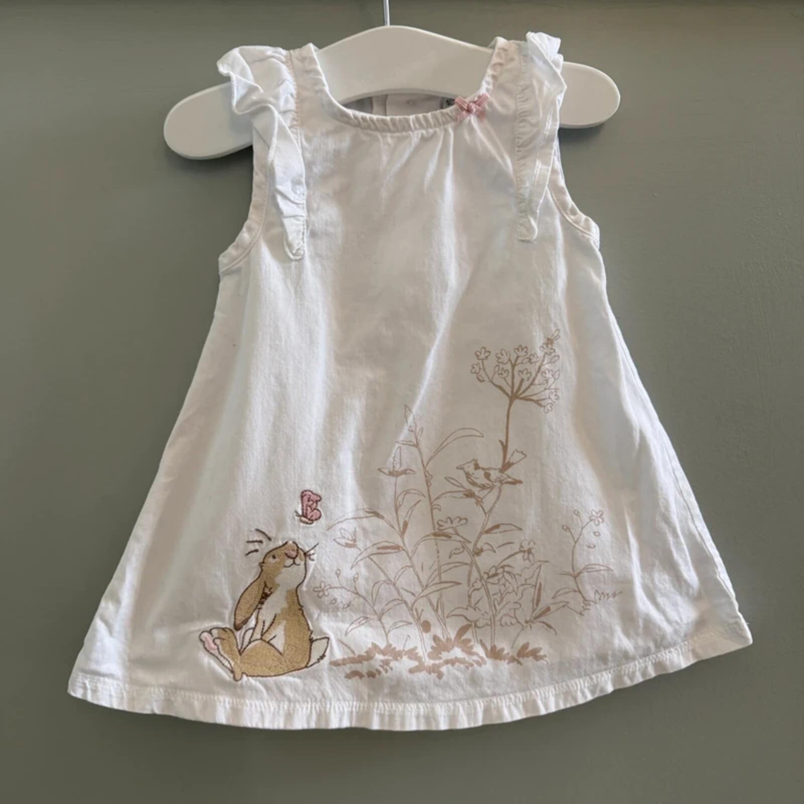 Baby Girl 3-6 months TU Guess How Much I Love You White Summer Dress (58 25)