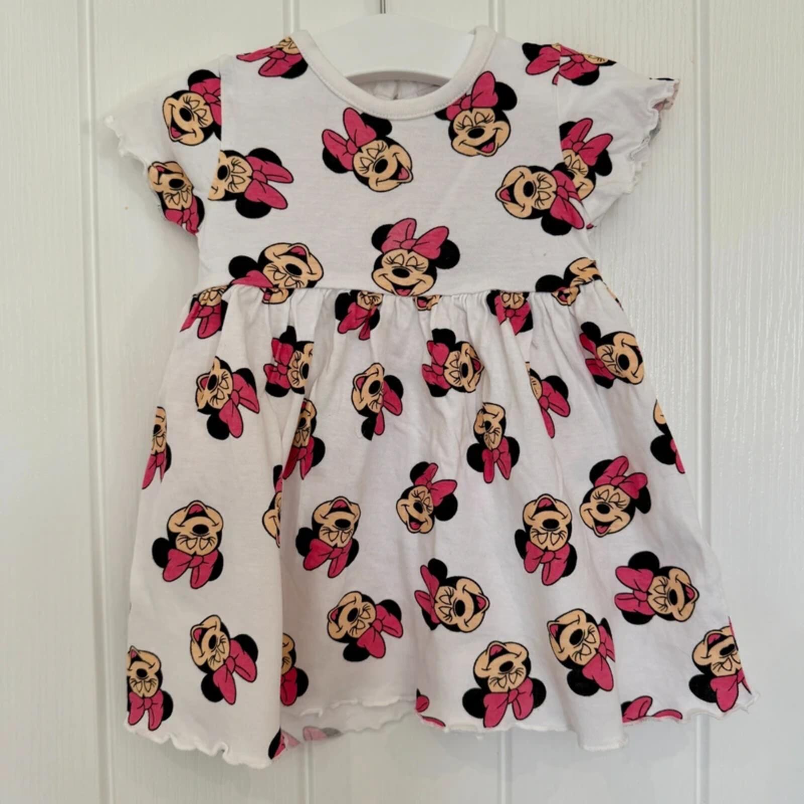 Baby Girl 3-6 months Disney Primark Minnie Mouse Scalloped Dress (55 21)
