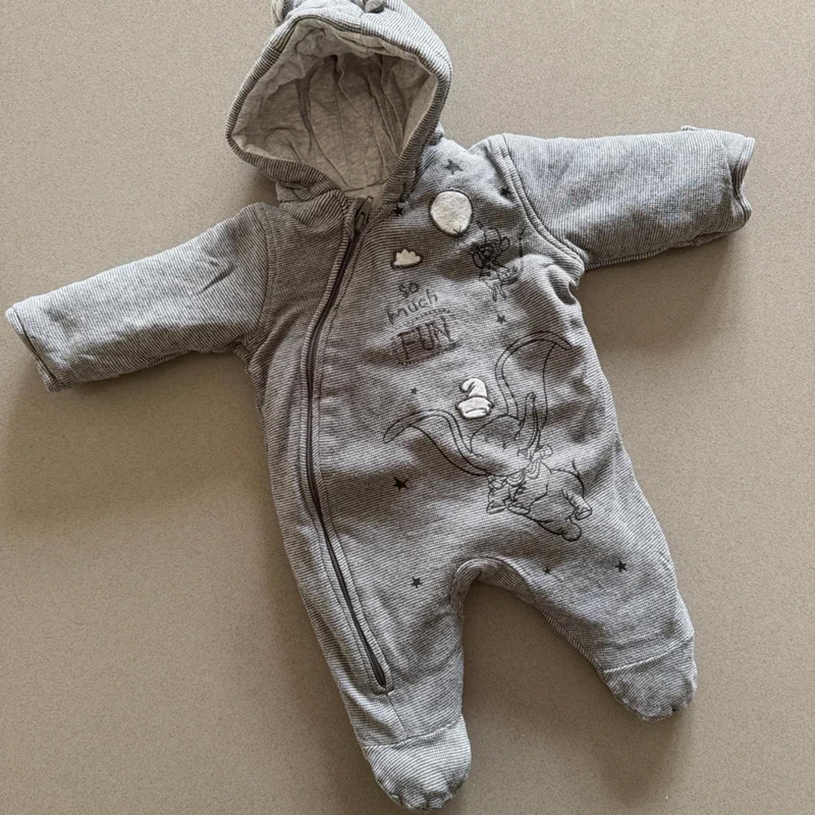 Baby Boy 0-3 months Disney George Dumbo Hooded Snowsuit (41 18)