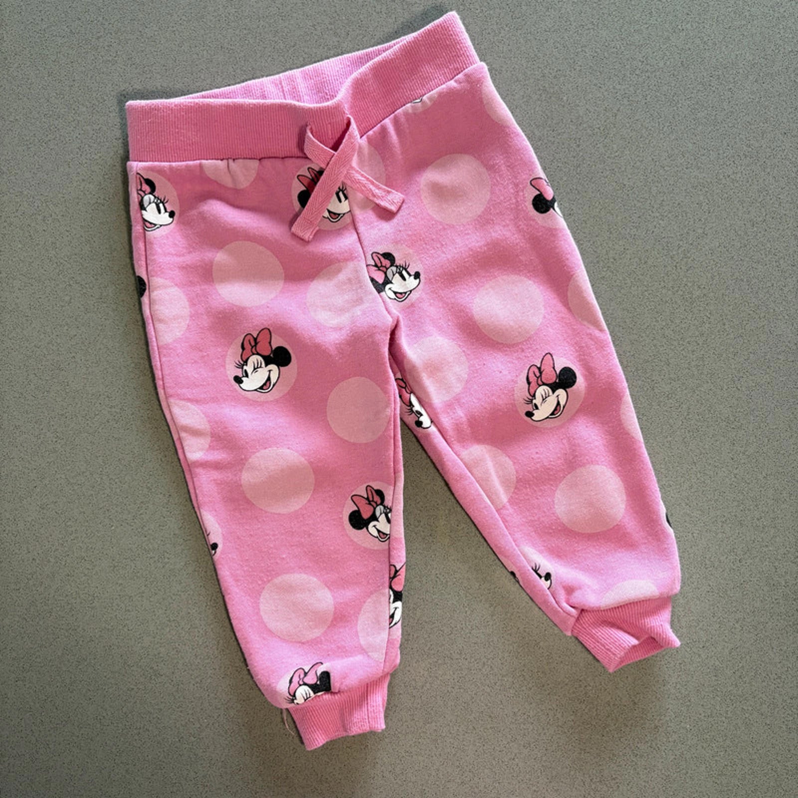 Baby Girl 9-12 months Primark Pink Minnie Mouse Joggers Trousers