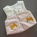 Baby Girl 9-12 months White Pink Padded Bear Gilet (61 17)