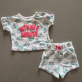 Baby Girl First Size 4.1 Kg Minnie Mouse Disney 2 Piece Shorts Outfit (50 32)