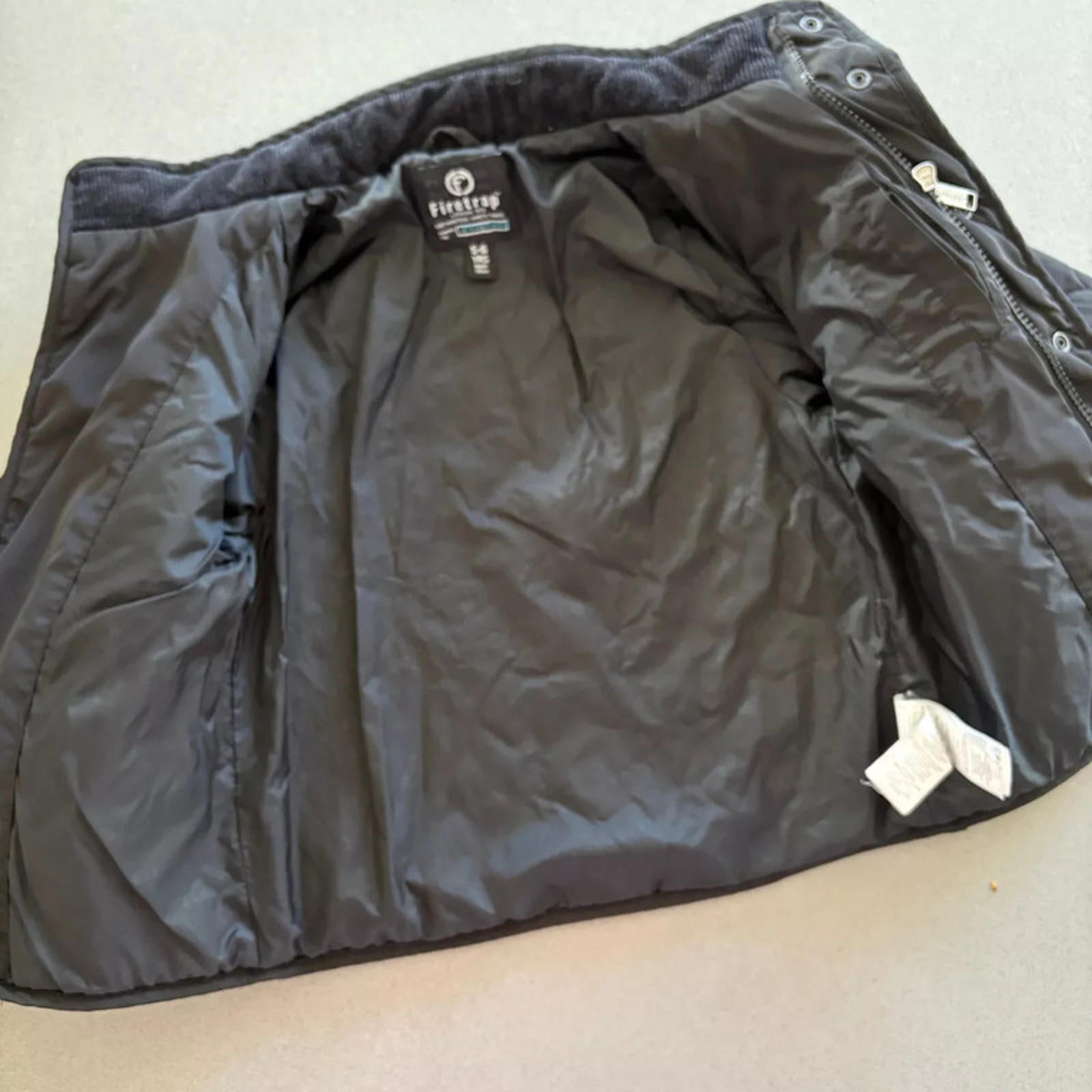 Young Boy 5-6 years Firetrap Black Quilted Jacket Coat with Pockets