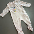 Baby Girl 6-9 months Disney Primark Pink Zip Up Minnie Mouse Babygrow (57 01)
