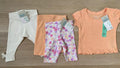 Baby Girl 0-3 months Primark 3 Pairs of Leggings 1 Short Sleeve Top  New (27 20)