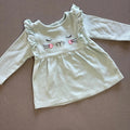 Baby Girl 0-3 months Lullaby Green Sleeping Animal Dress with Ruffles (41 23)