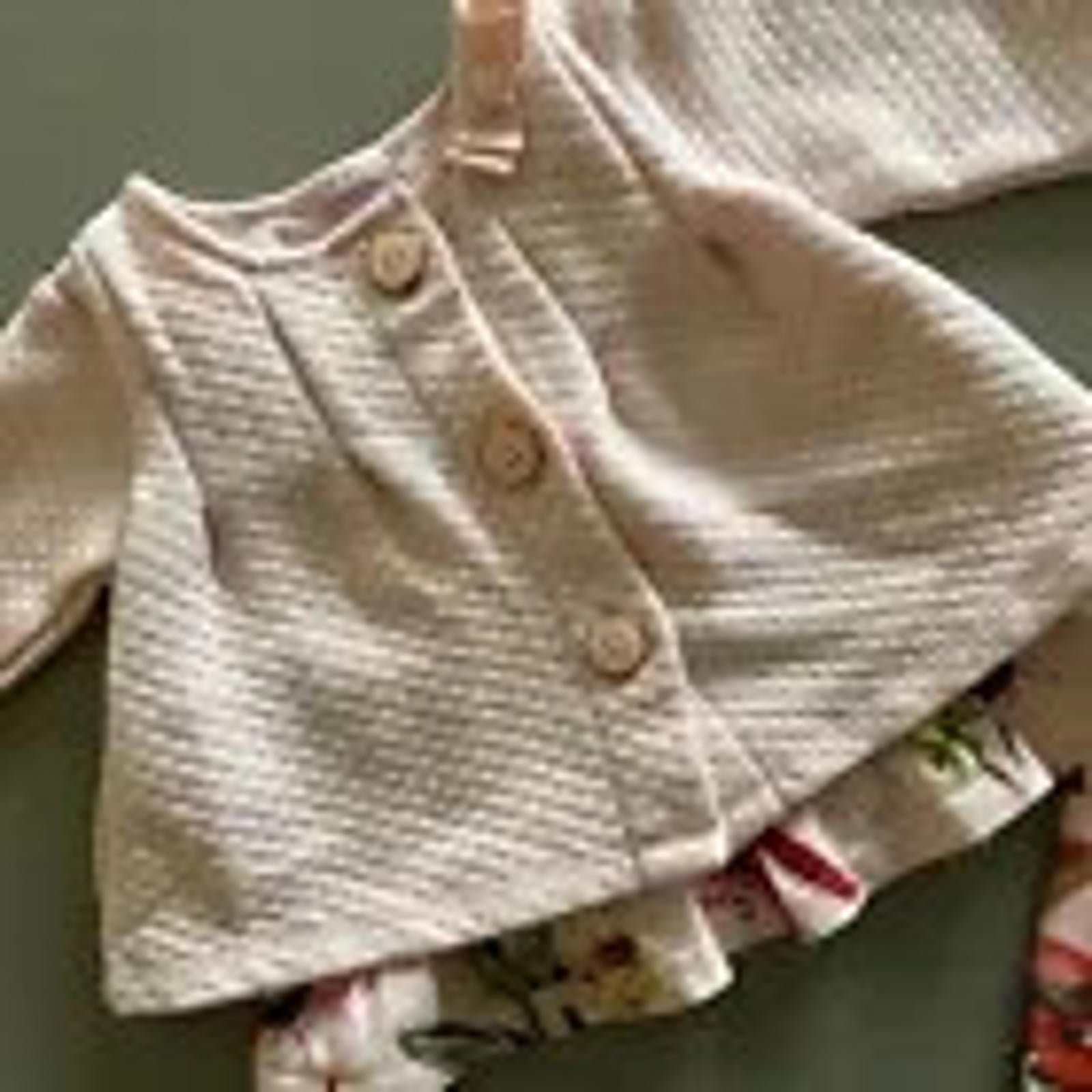 Baby Girl 0-3 months Ted Baker Pink Floral Jacket Dress  Leggings Outfit(41 03)