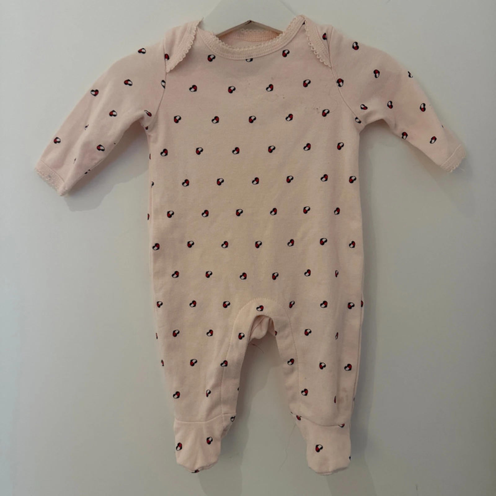 Baby Girl 0-3 months Tommy Hilfiger Pink Logo Babygrow (63 12)