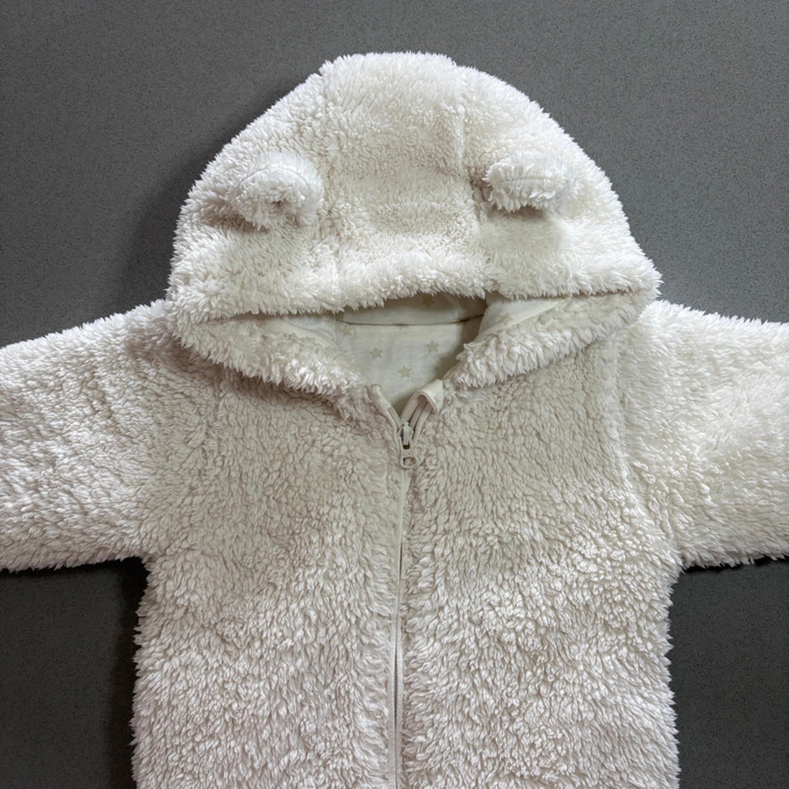 Baby Boy Girl Unisex 12-18 months Matalan Fluffy Fleece Full Zip Snowsuit (4930)