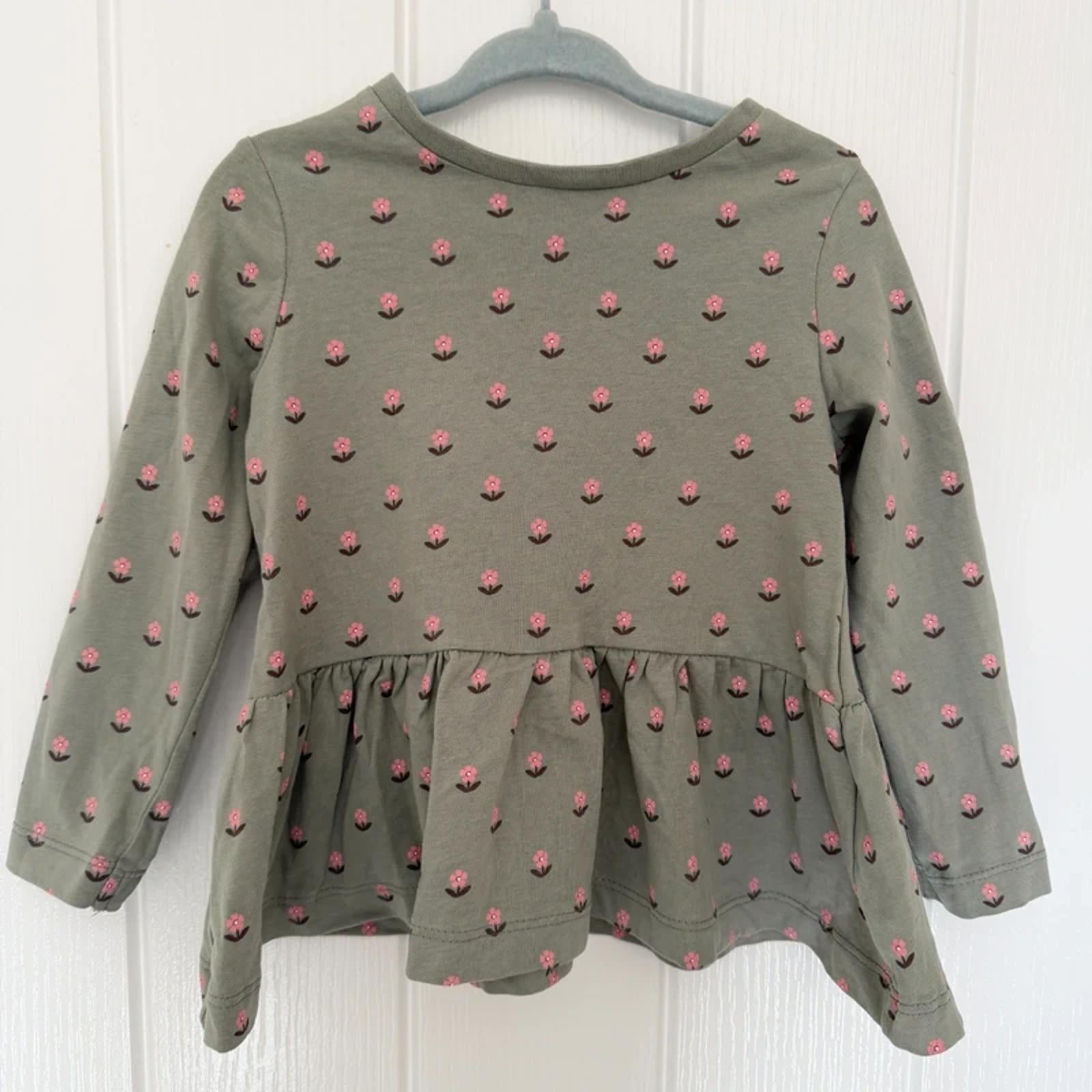 Baby Girl 18-24 months George Green Floral Tunic Top (58 22)