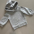Baby Boy 9-12 months (80) Grey Lightweight Pullover Hoodie (21 03)