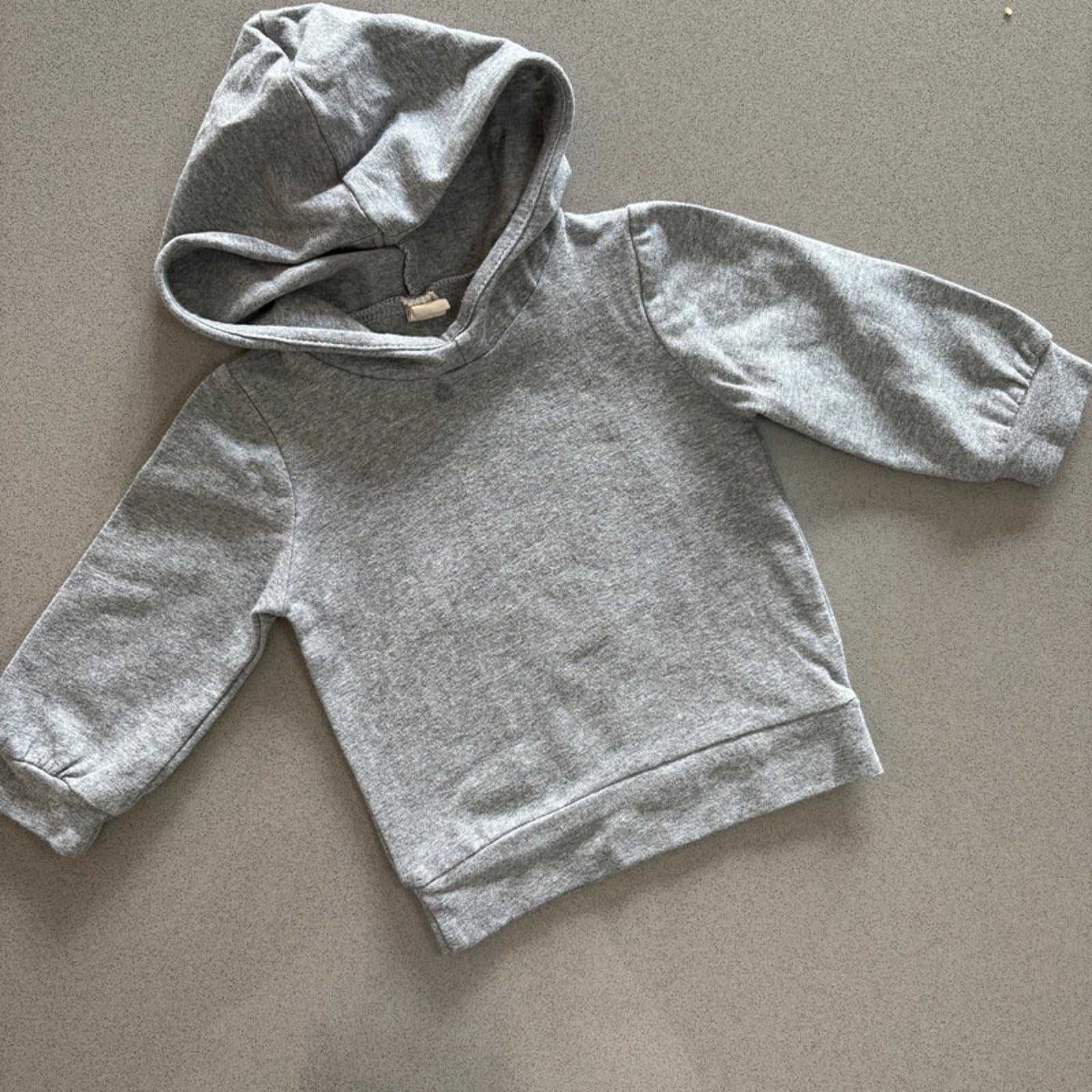 Baby Boy 9-12 months (80) Grey Lightweight Pullover Hoodie (21 03)