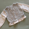 Baby Girl 18-24 months Next Grey White Jumper Top (39 25)