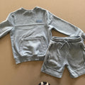 Boy age 6-7 years George Light Blue Sweatshirt & Shorts Outfit (59 07)