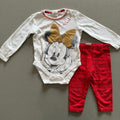 Baby Girl 6-9 months Disney Baby Minnie Mouse 2 Piece Outfit (15 08)