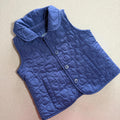 Baby Girl 6-12 months GAP Blue Collared Padded Gilet (34 10)