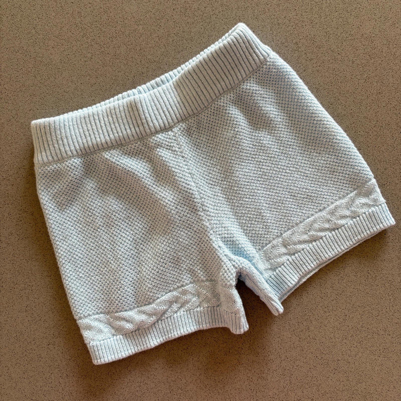 Baby Boy 0-3 months River Island Mini Knitted Blue Shorts (26 08)