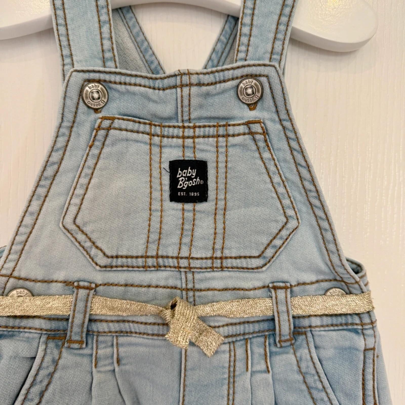 Baby Girl 6 months Baby B'Gosh Blue Denim Dungarees (48 21)