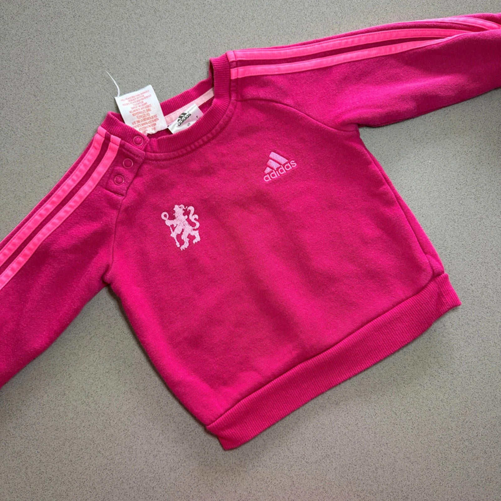 Baby Girl 3-6 months Adidas Pink Sweatshirt Pullover (29 25)