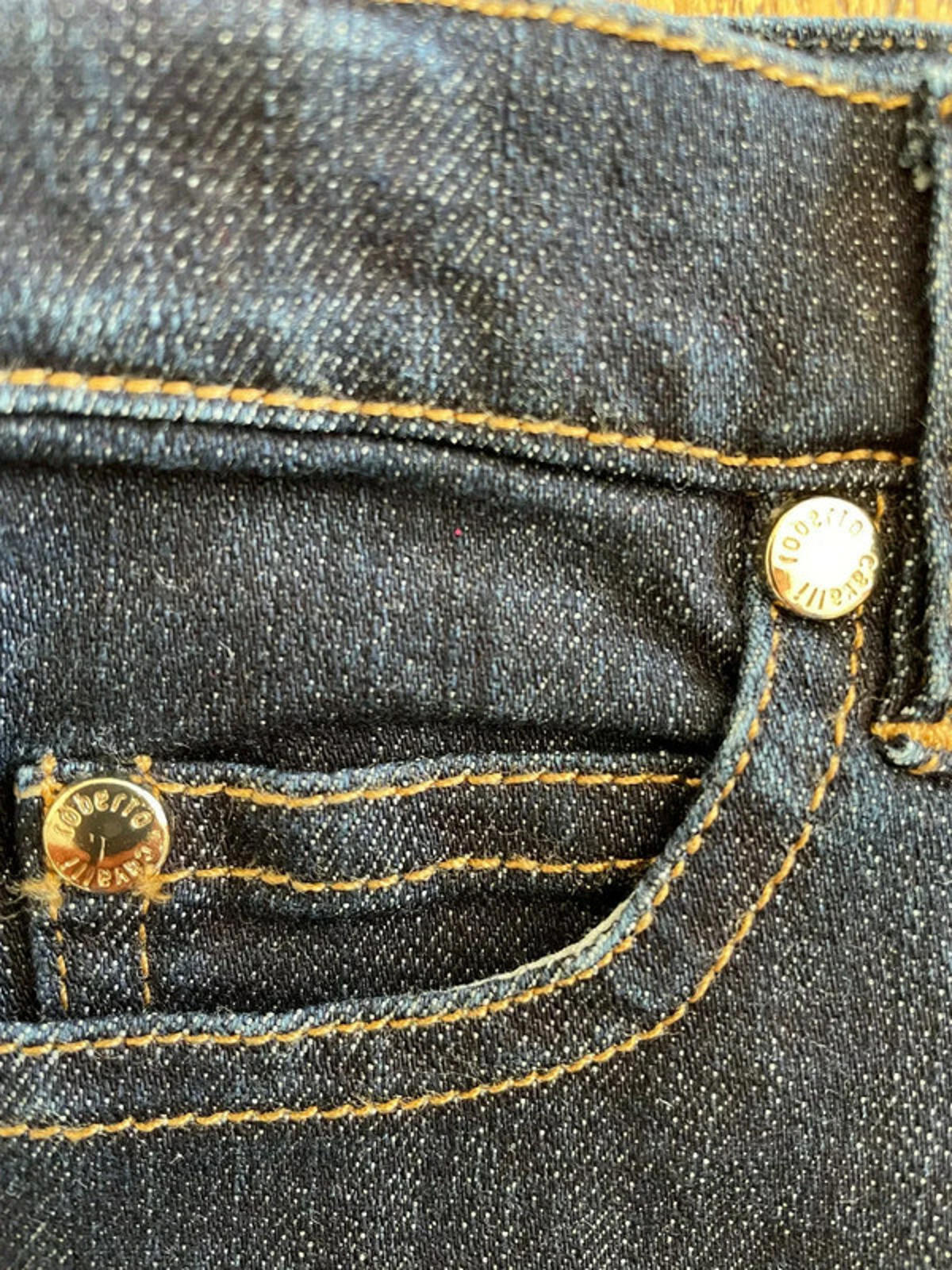 Baby Girl 0-6 months Roberto Cavalli Junior Dark Blue Denim Jeans Unworn (38 27)