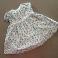 Baby Girl 0-3 months John Lewis Blue Floral Short Sleeve Dress (18 25)