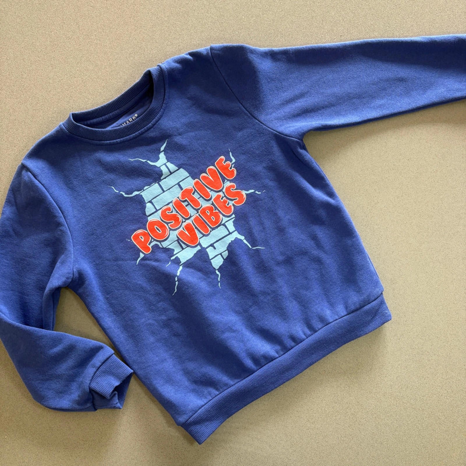Boy 6-7 years Primark Blue Positive Vibes Sweatshirt (17 22)