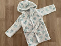 Baby Girl 6-9 months George White Floral Hooded Dressing Gown (30 08)