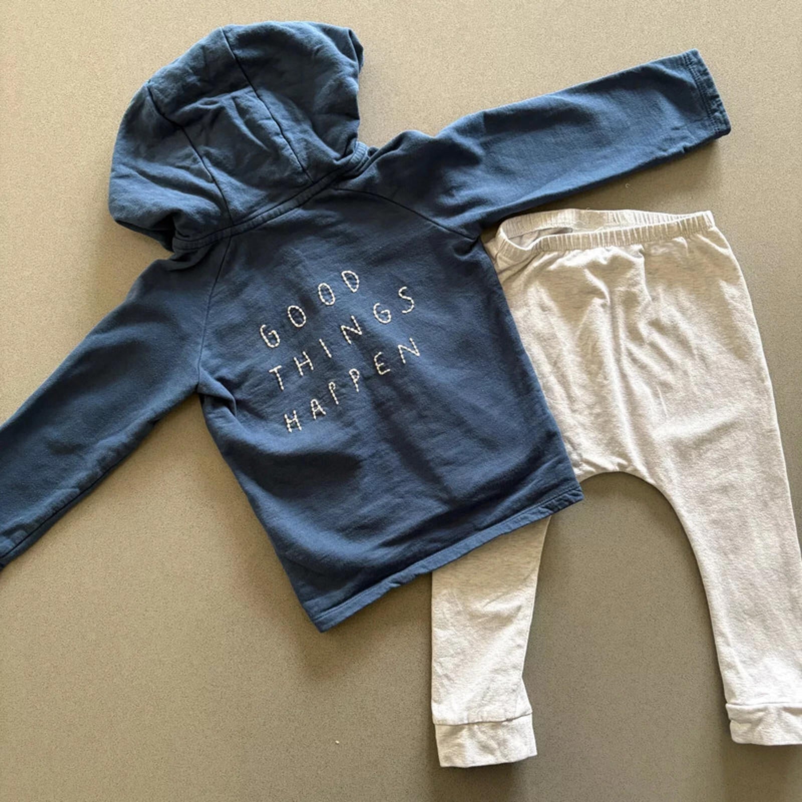 Baby Boy 18-24 months Next Good Things Happen 2 Piece hoodie Outfit (32 26)