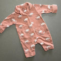 Baby Boy First Size 3.4 kg Net Brown Big Smiles Today Collared Romper (55 33)