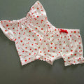 Baby Girl 0-3 months Nutmeg Pink Strawberry 2 Piece Shorts Outfit (50 23)